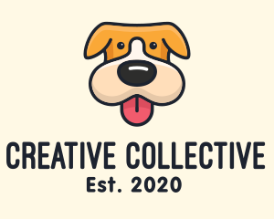 Cute Puppy Dog logo design