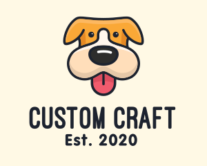 Cute Puppy Dog logo design