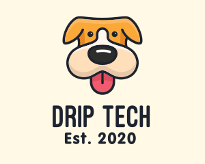 Cute Puppy Dog logo design