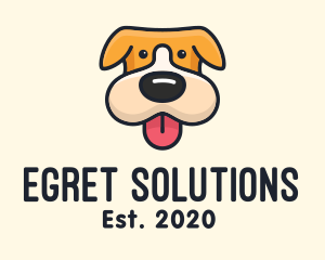 Cute Puppy Dog logo design