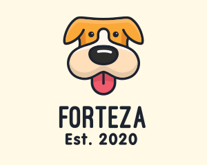 Cute Puppy Dog logo design