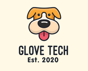 Cute Puppy Dog logo design