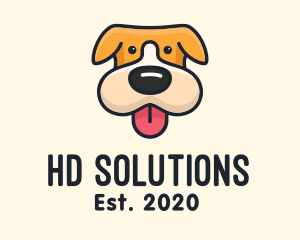 Cute Puppy Dog logo design