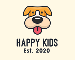 Cute Puppy Dog logo design