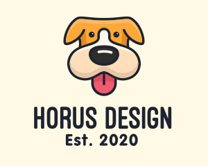 Cute Puppy Dog logo design