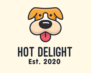 Cute Puppy Dog logo design