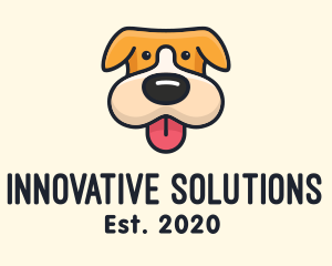 Cute Puppy Dog logo design