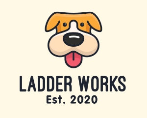 Cute Puppy Dog logo design