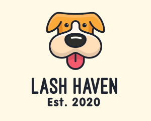 Cute Puppy Dog logo design