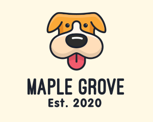 Cute Puppy Dog logo design