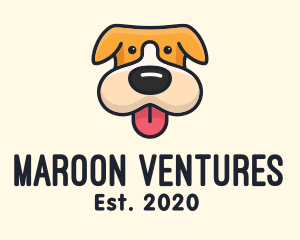 Cute Puppy Dog logo design