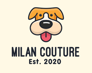 Cute Puppy Dog logo design