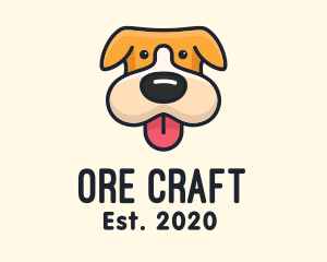 Cute Puppy Dog logo design