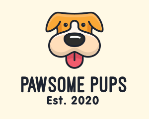 Dog - Cute Puppy Dog logo design