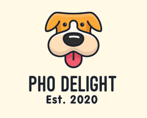 Cute Puppy Dog logo design