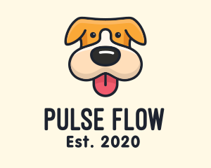 Cute Puppy Dog logo design