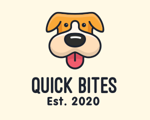 Cute Puppy Dog logo design