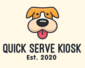 Cute Puppy Dog logo design