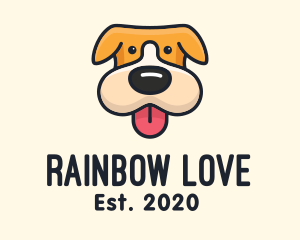 Cute Puppy Dog logo design