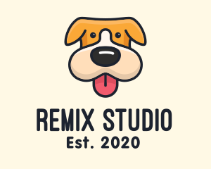 Cute Puppy Dog logo design