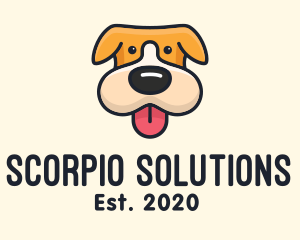 Cute Puppy Dog logo design