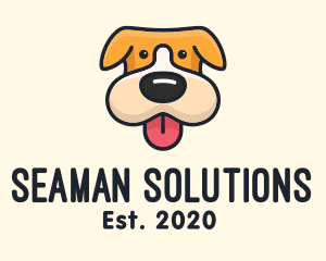 Cute Puppy Dog logo design