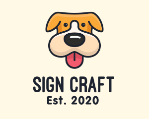 Cute Puppy Dog logo design