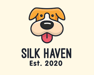 Cute Puppy Dog logo design