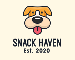 Cute Puppy Dog logo design