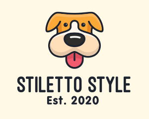 Cute Puppy Dog logo design