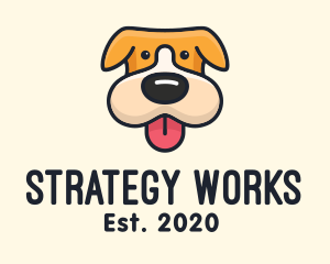 Cute Puppy Dog logo design