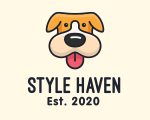 Cute Puppy Dog logo design