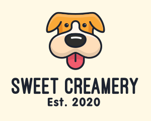 Cute Puppy Dog logo design