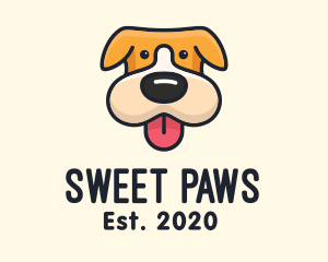 Adorable - Cute Puppy Dog logo design