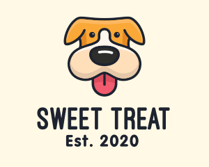 Cute Puppy Dog logo design