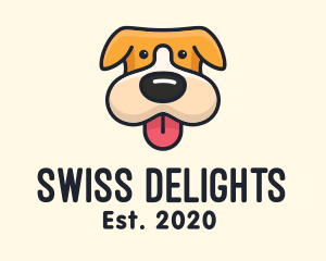 Cute Puppy Dog logo design