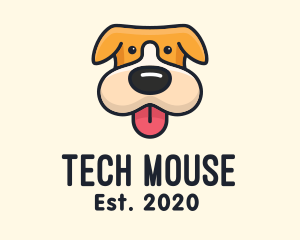 Cute Puppy Dog logo design