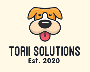 Cute Puppy Dog logo design