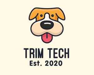 Cute Puppy Dog logo design