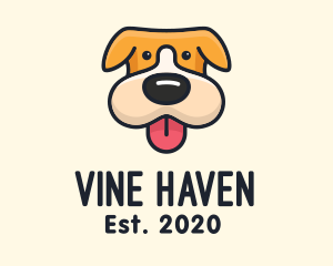 Cute Puppy Dog logo design