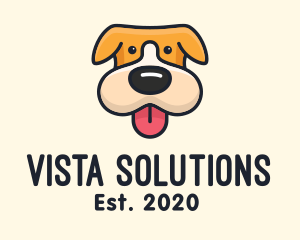 Cute Puppy Dog logo design