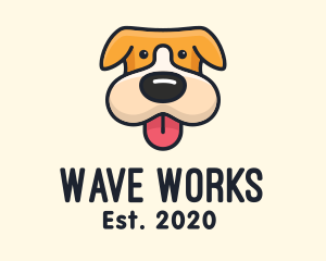 Cute Puppy Dog logo design