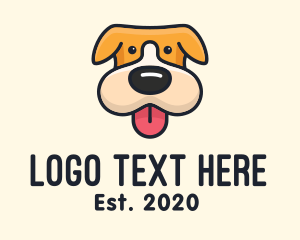 Dog - Cute Puppy Dog logo design
