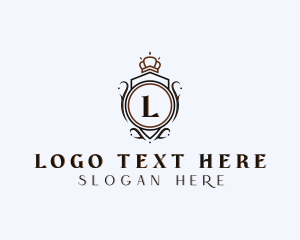 Event - Floral Crown Royal Wreath logo design