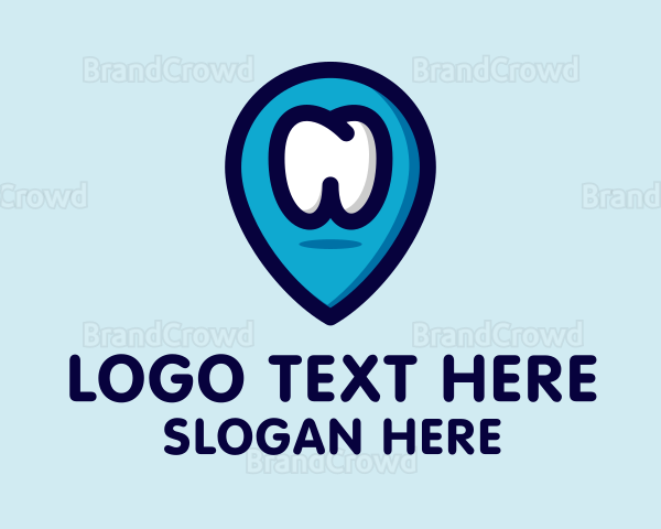 Dentist Clinic Location Logo