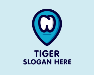 Dentist Clinic Location Logo