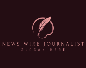 Journalist - Journalist Writing Plume logo design