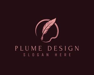 Plume - Journalist Writing Plume logo design