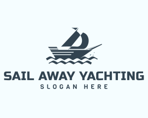 Sailing Boat Yacht logo design