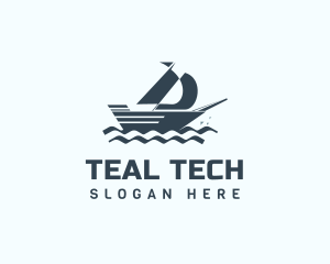 Sailing Boat Yacht logo design